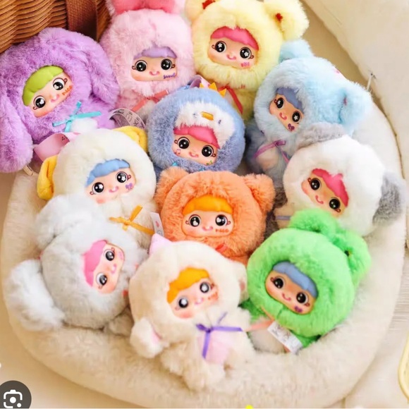 Colorful Plush Dolls Set
